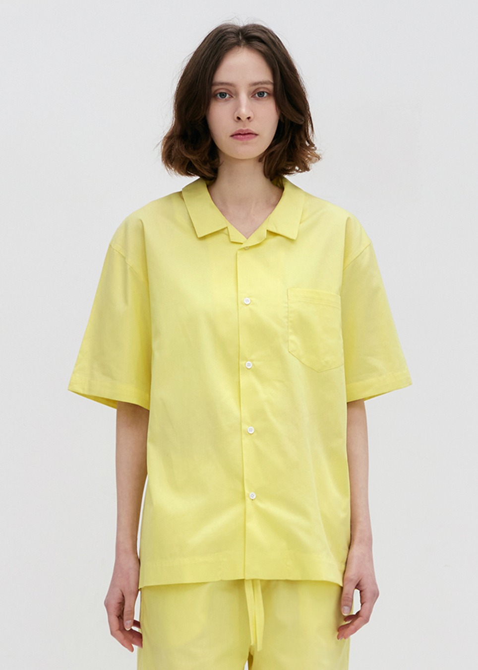 Stay Pajamas Short Sleeve Shirt - Lemon Yellow