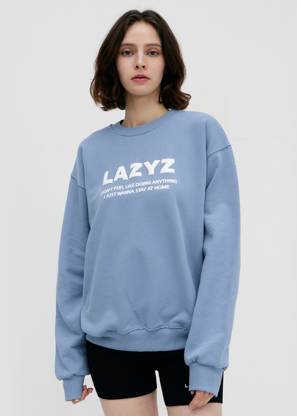 Lettering Logo Sweatshirt - Sky